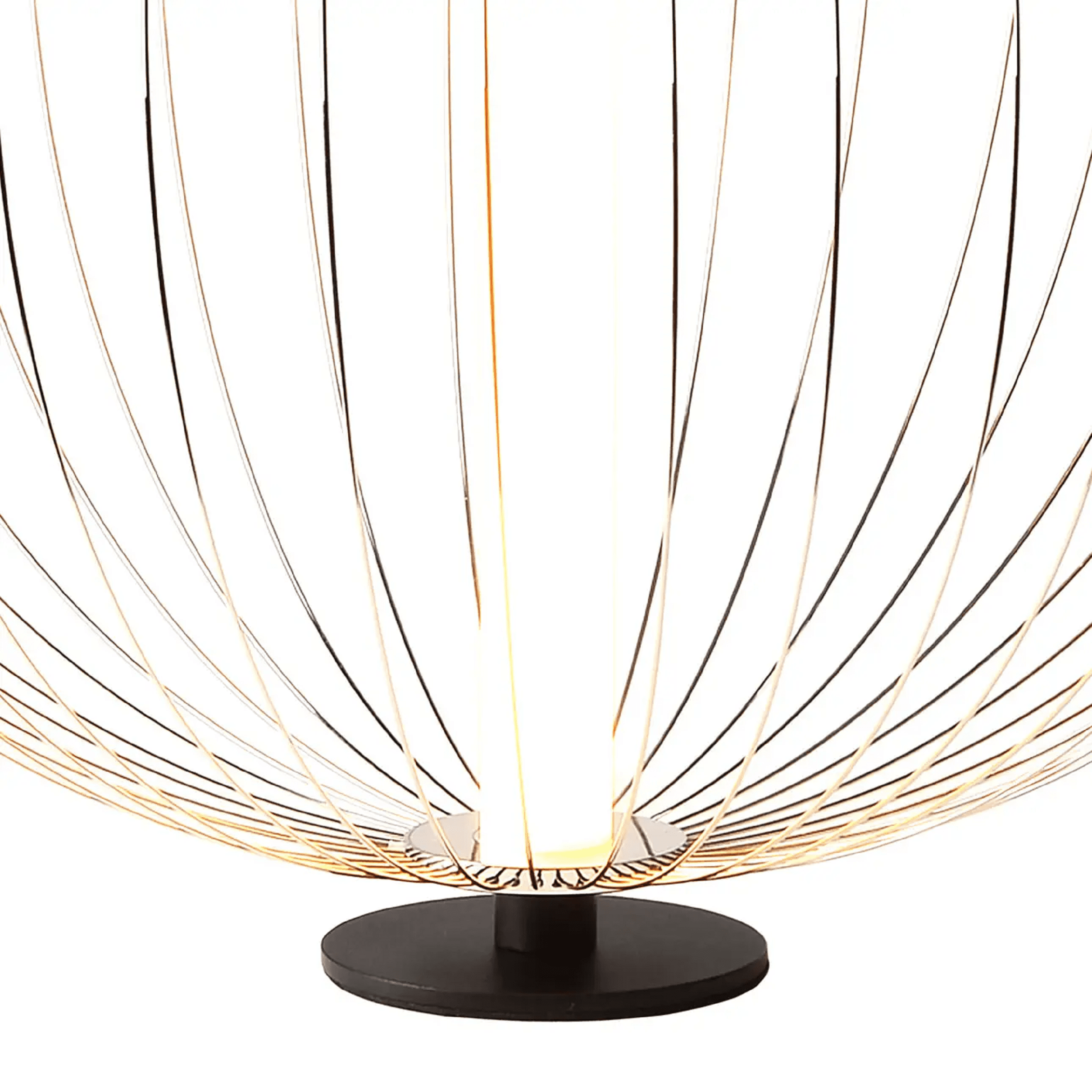 Spokes Table Lamp – Satin Nickel, LED module, In -line Switch