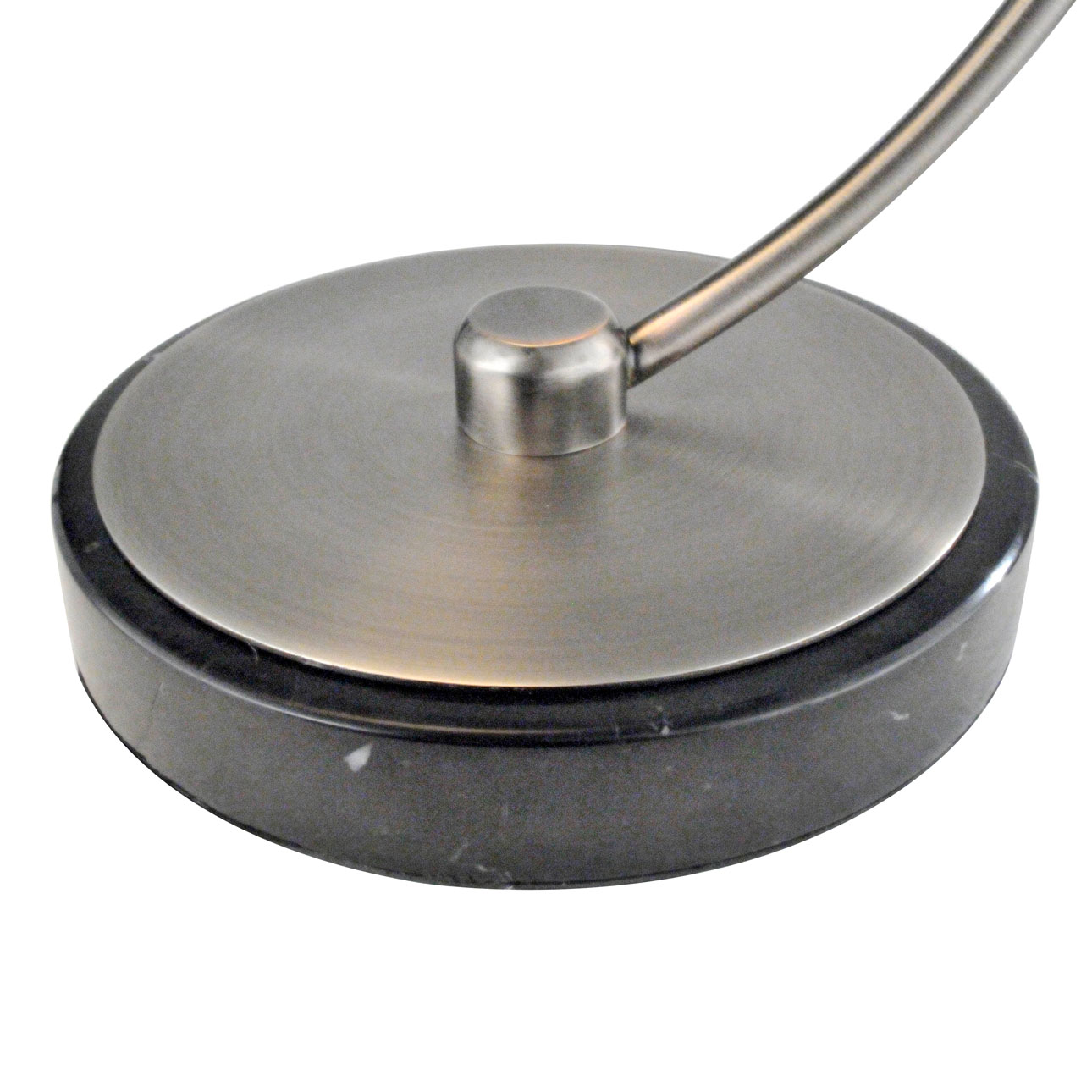 Luna Bella Table Lamp - Nickel/Matte Black/Silver Leaf