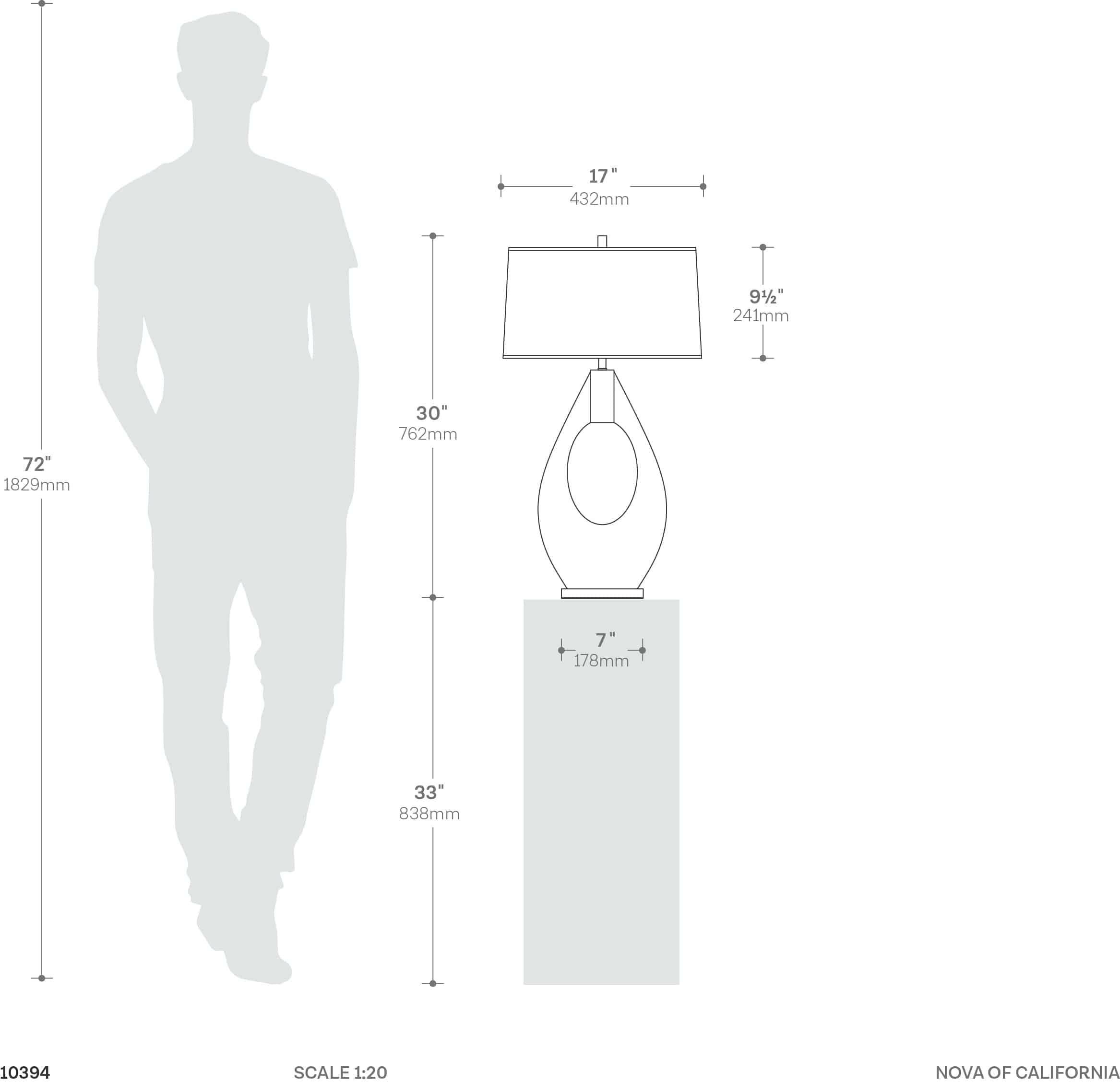 Pearson Table Lamp - Pecan
