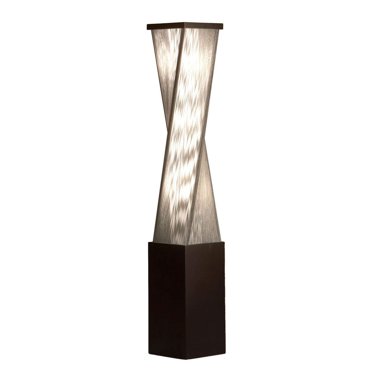 Torque Accent Floor Lamp in Espresso with Warm Ambient Glow