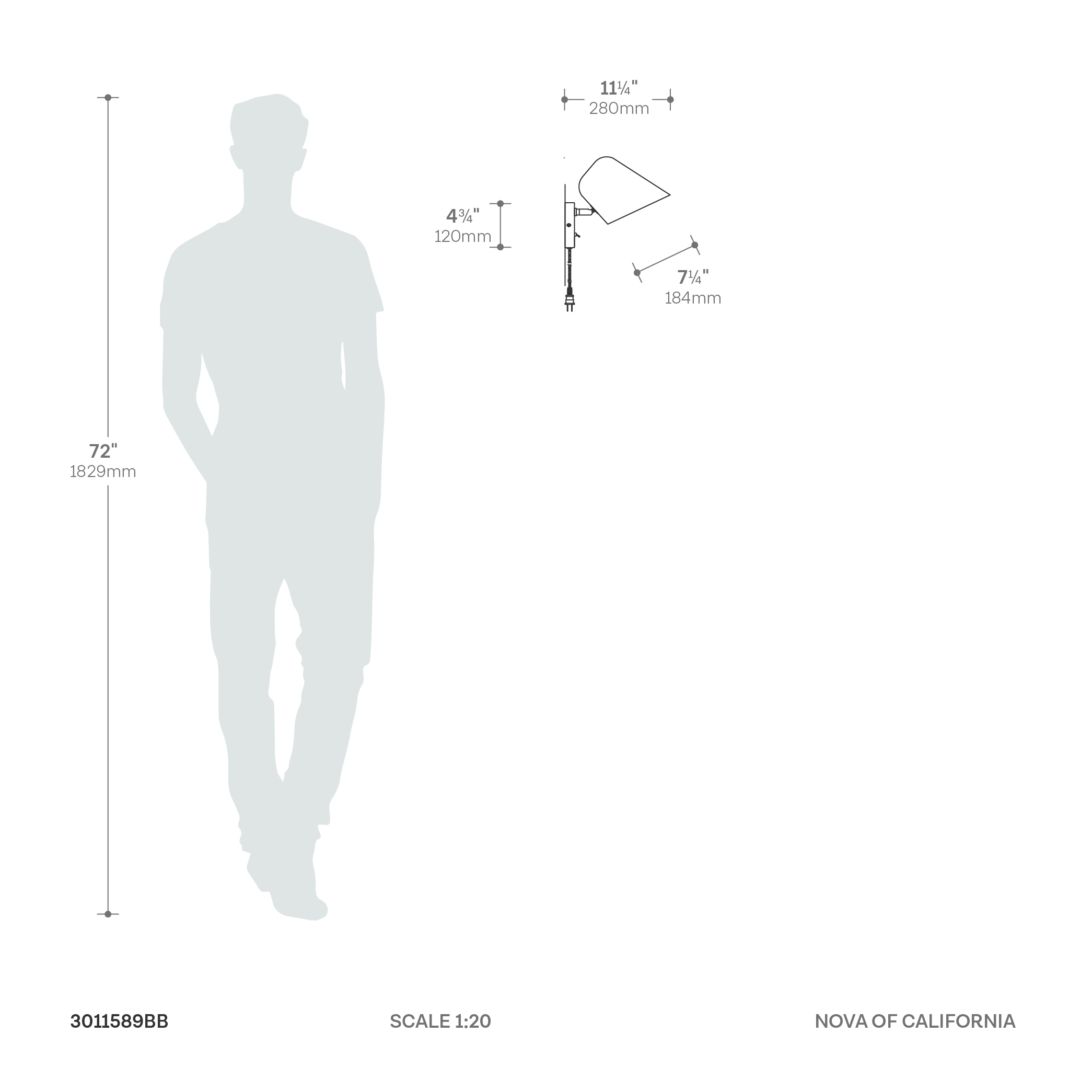 Culver Plug In Wall Sconce in Brushed Brass with Warm Glow