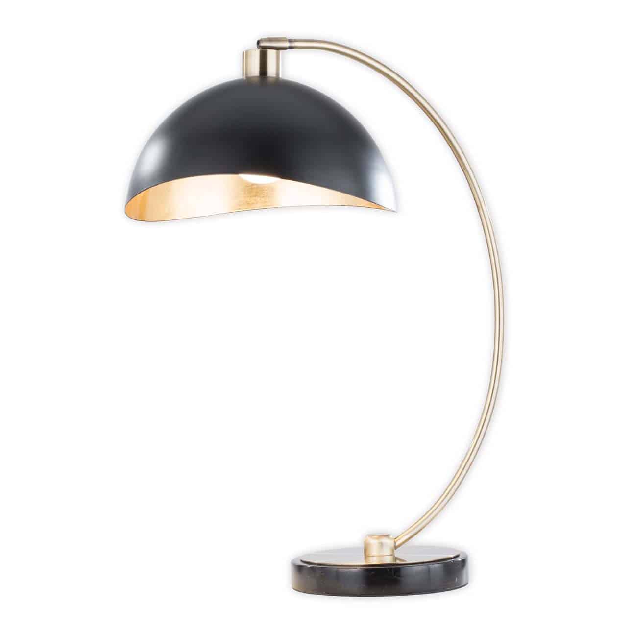 Luna Bella Table Lamp - Brass/Matte Black/Gold Leaf