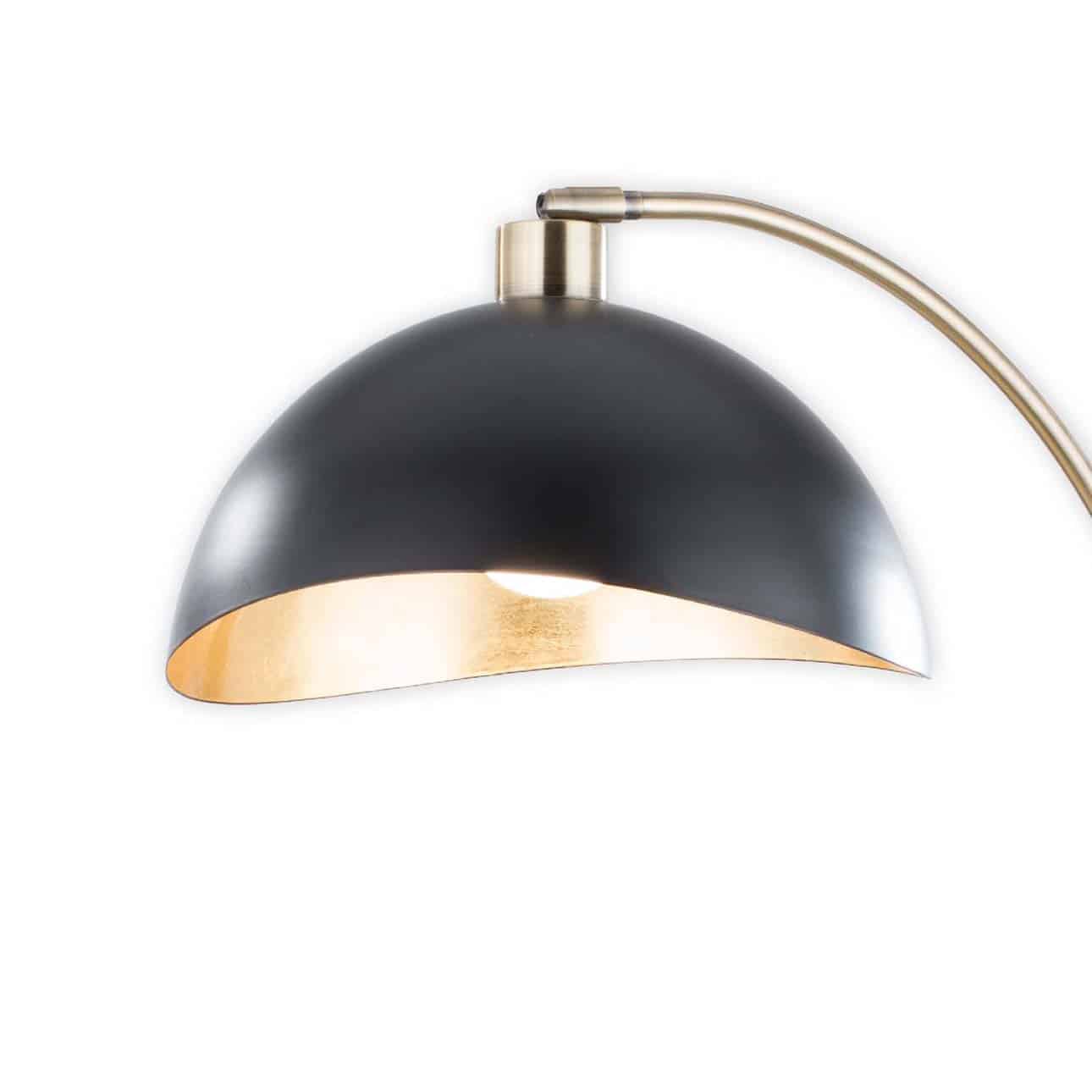 Luna Bella Table Lamp - Brass/Matte Black/Gold Leaf