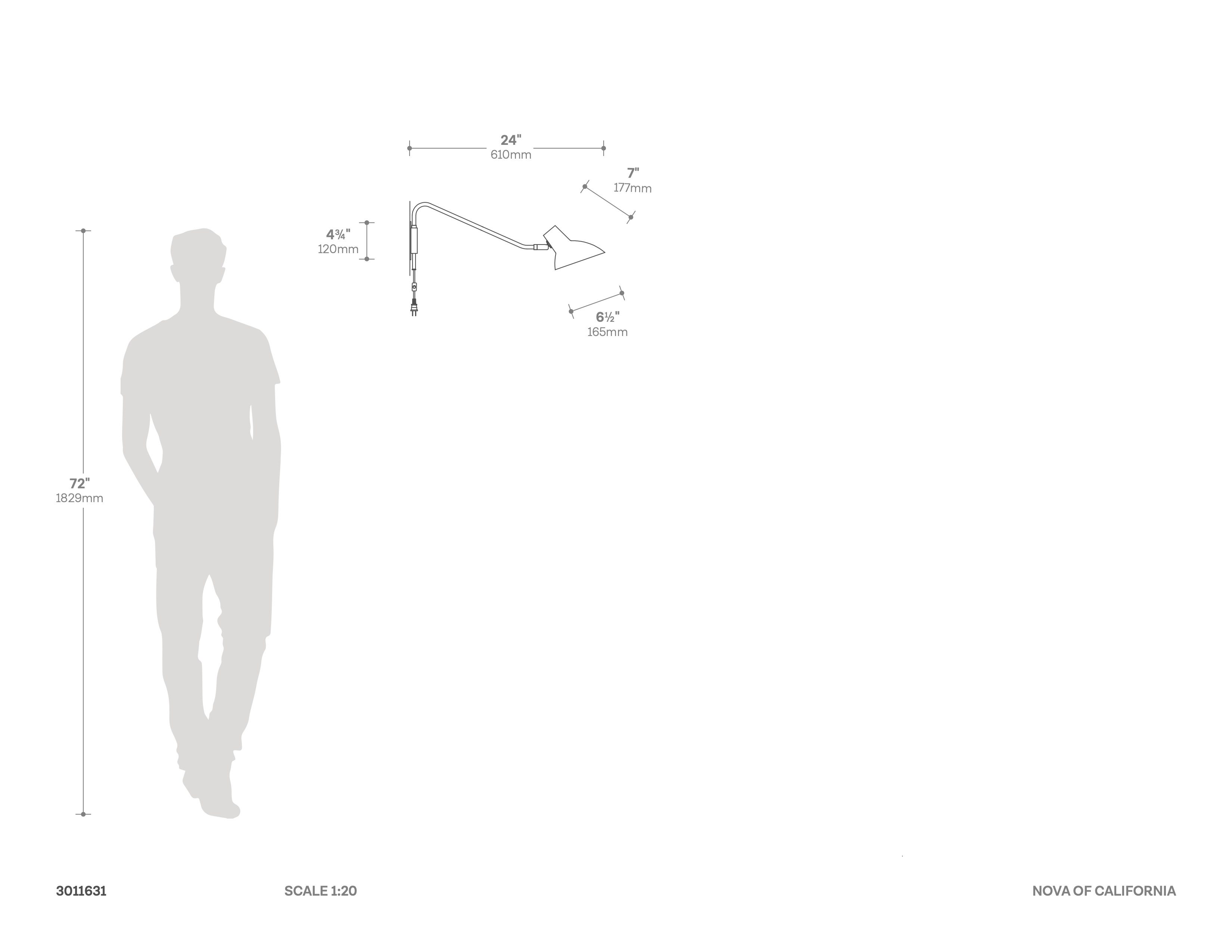 Swing Wall Light - Brushed Brass