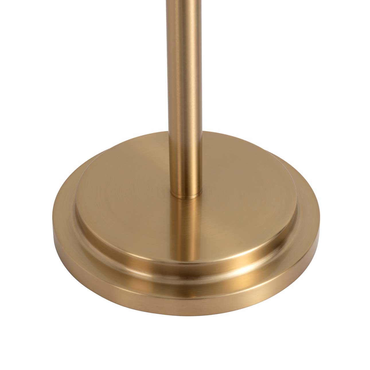 Luxe Floor Standing Touchless Hand Sanitizer Dispenser - Brushed Brass