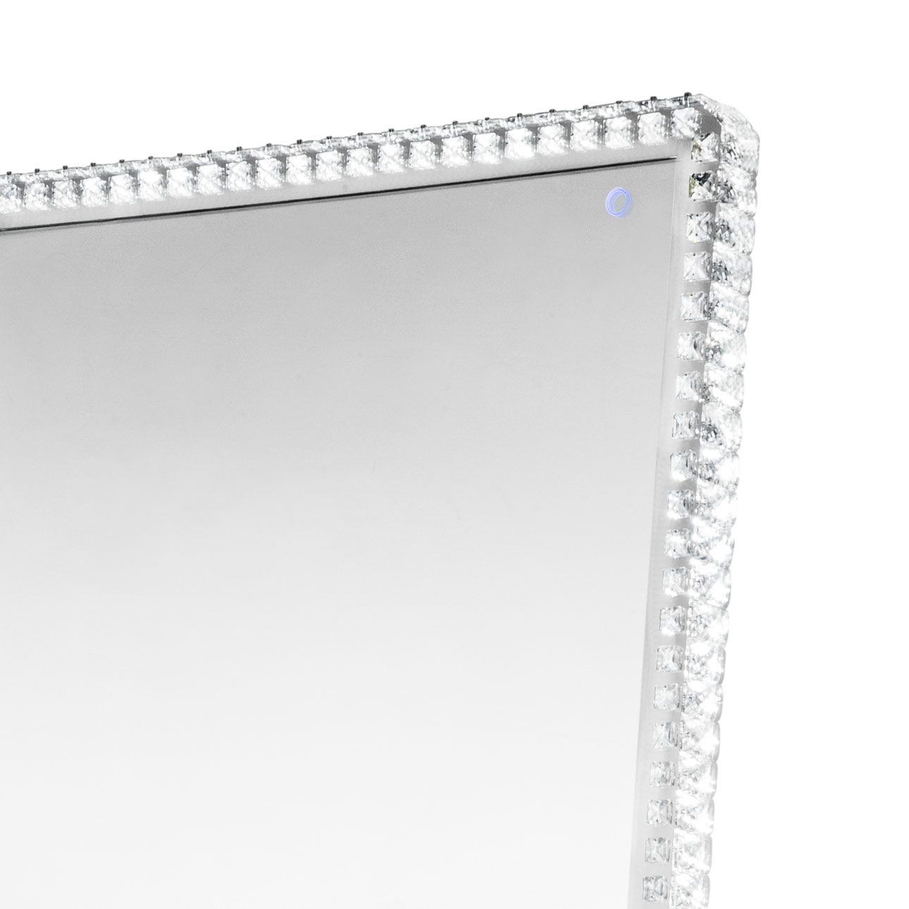 Marilyn Illuminated Leaner Floor Mirror in Chrome