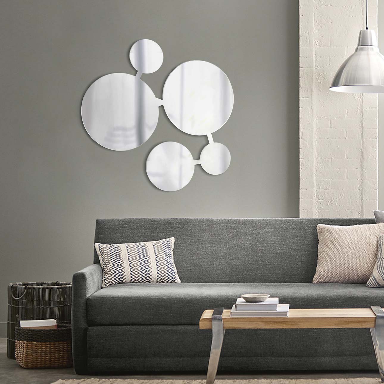 Marshmallow Wall Art Mirror with Modern Sculpted Form