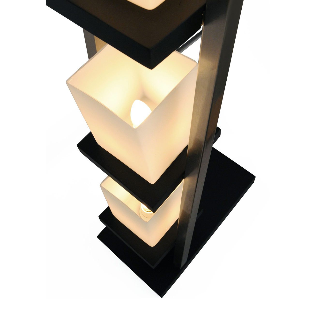 Escalier Floor Lamp in Espresso with Warm Glow