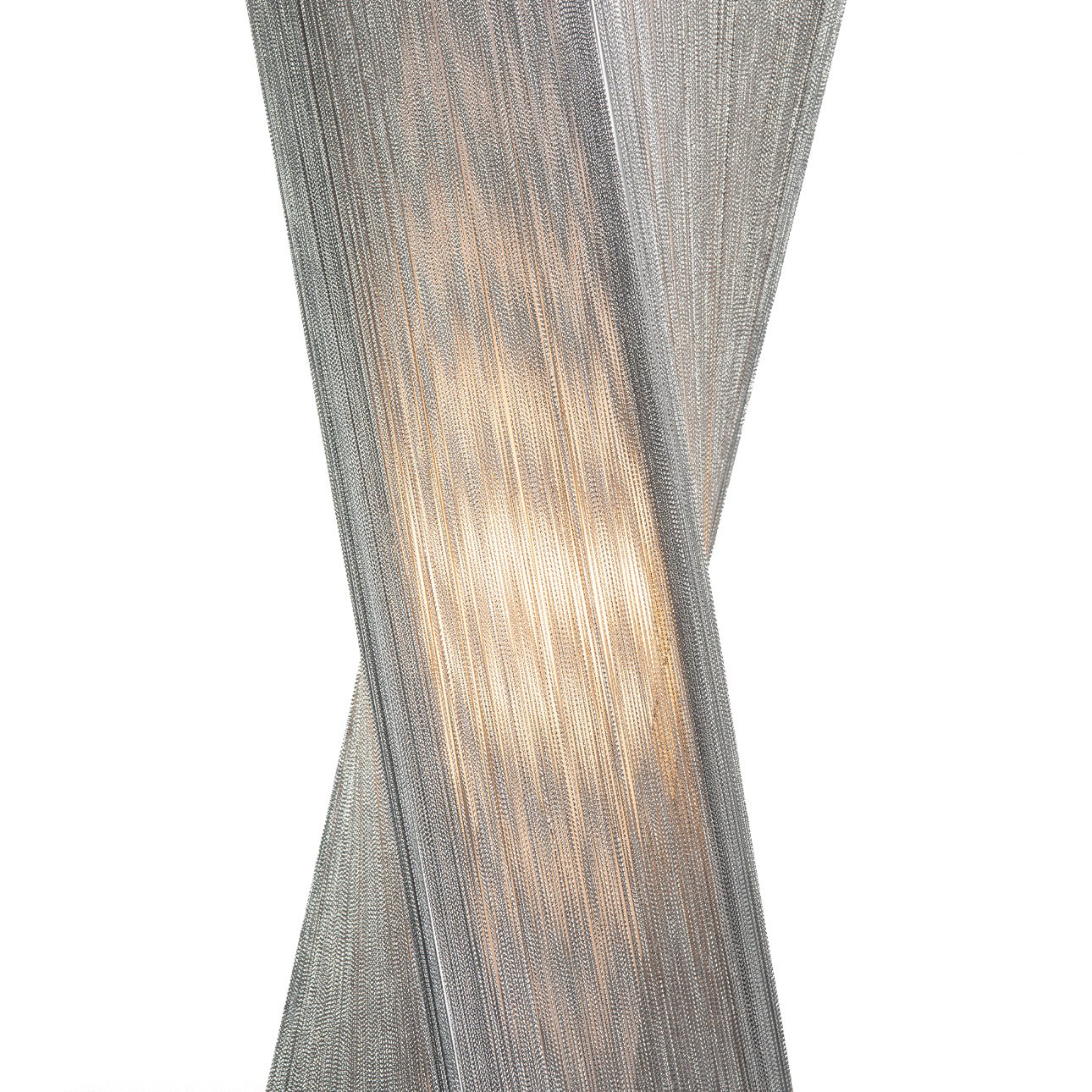 Torque Sculptural Table Lamp in Espresso with Warm Glow