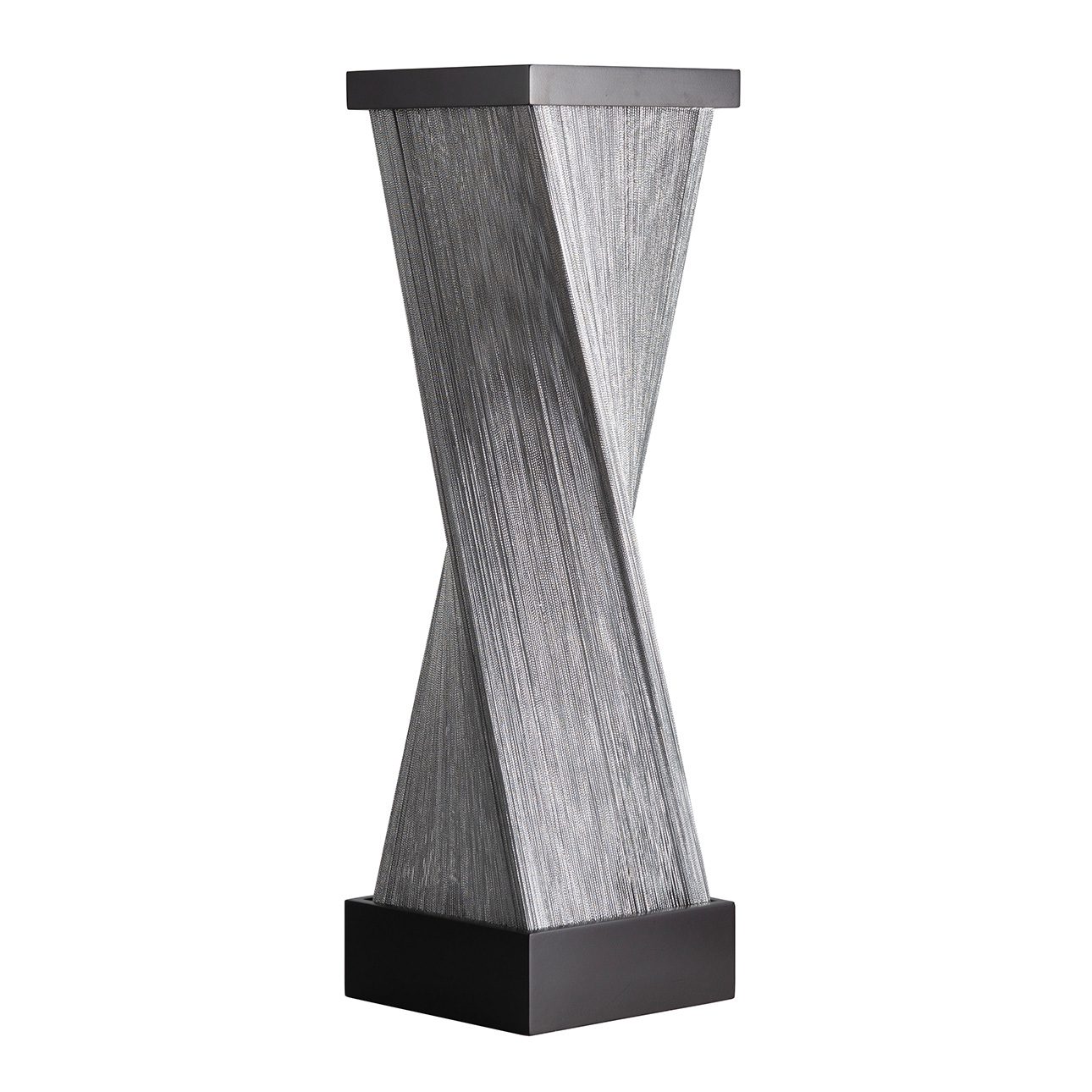 Torque Sculptural Table Lamp in Espresso with Warm Glow