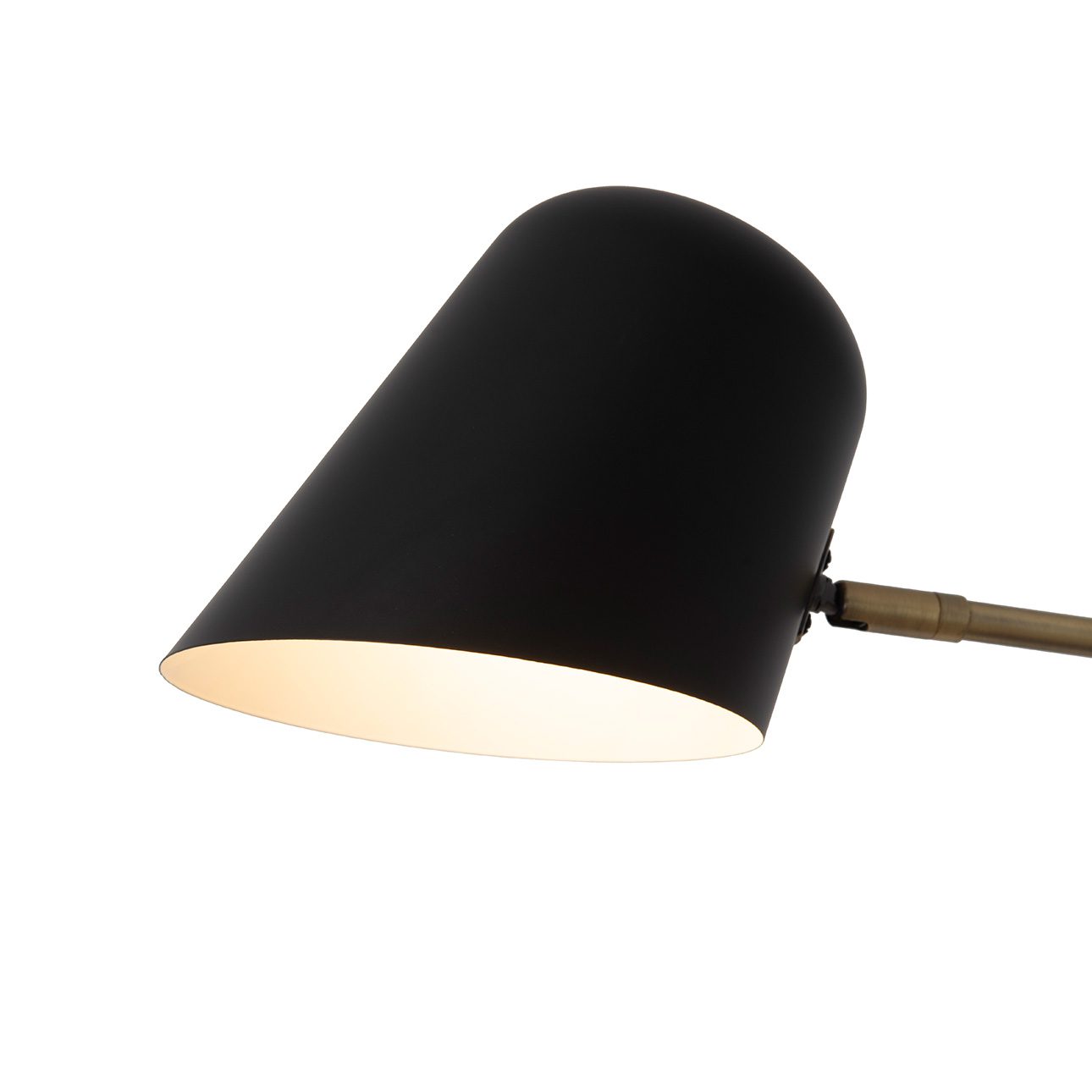Culver Three Arm Arc Floor Lamp in Modern Matte Black