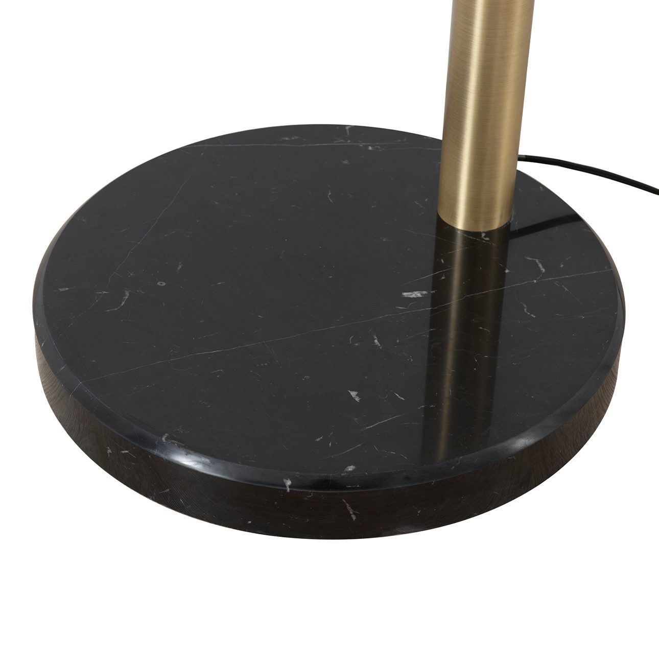 Rancho Mirage One Light Arc Floor Lamp in Brass Black Gold