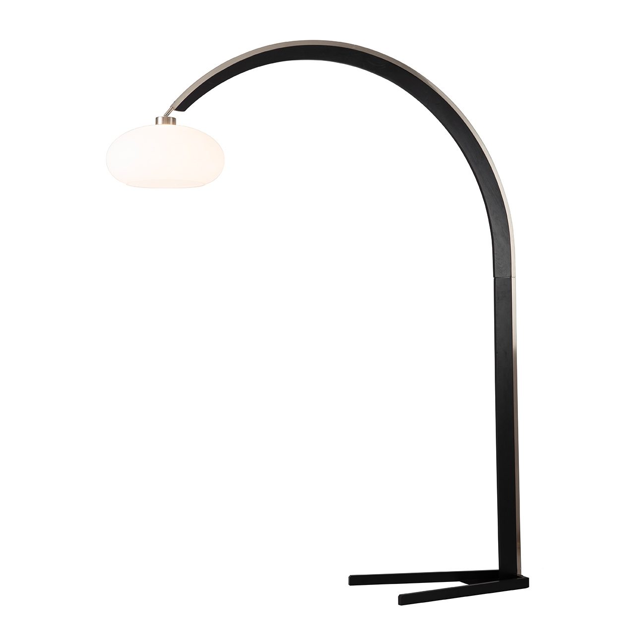 Vaulted Vintage Arch Lamp in Black Nickel Finish