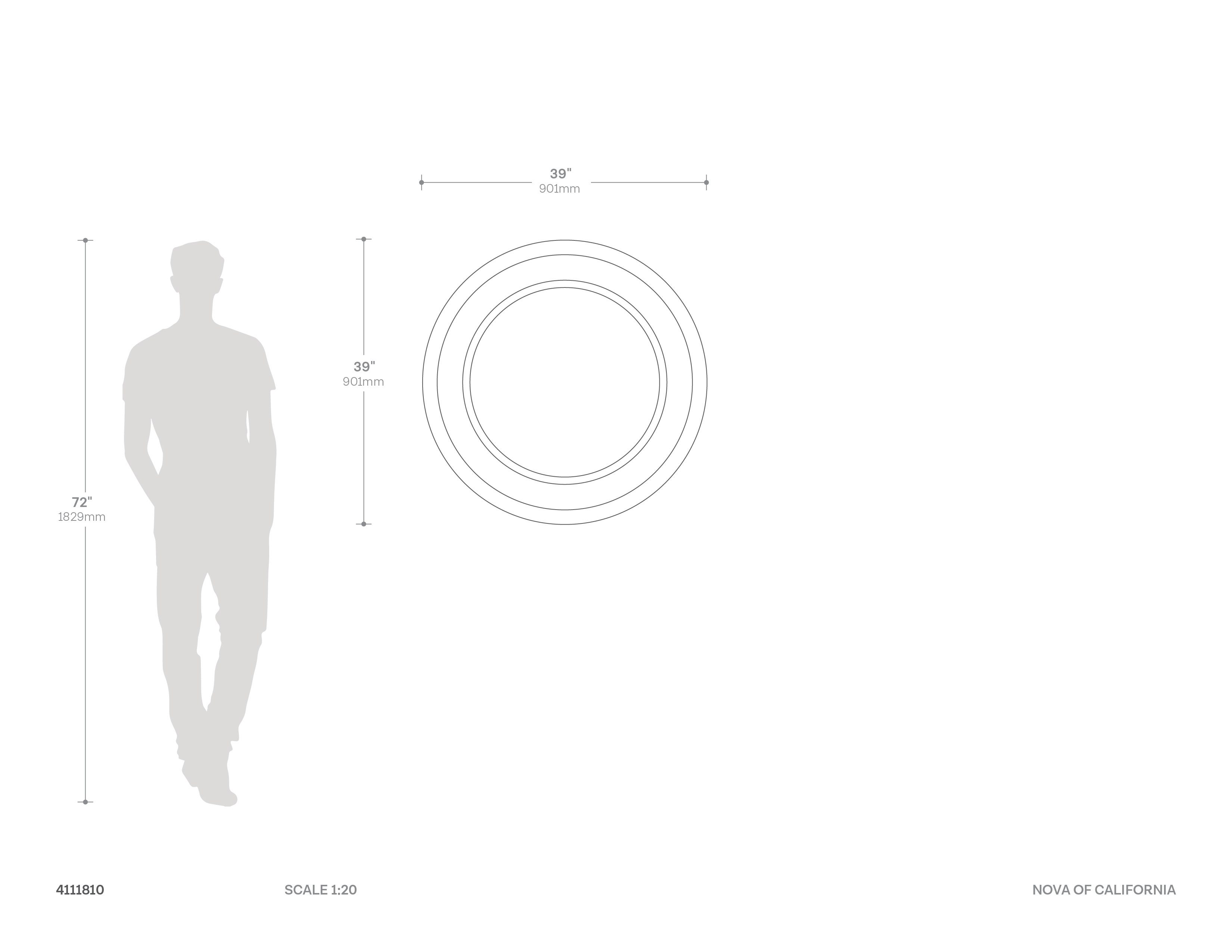 Starfall Vanishing Infinity LED Round Wall Mirror - Brass