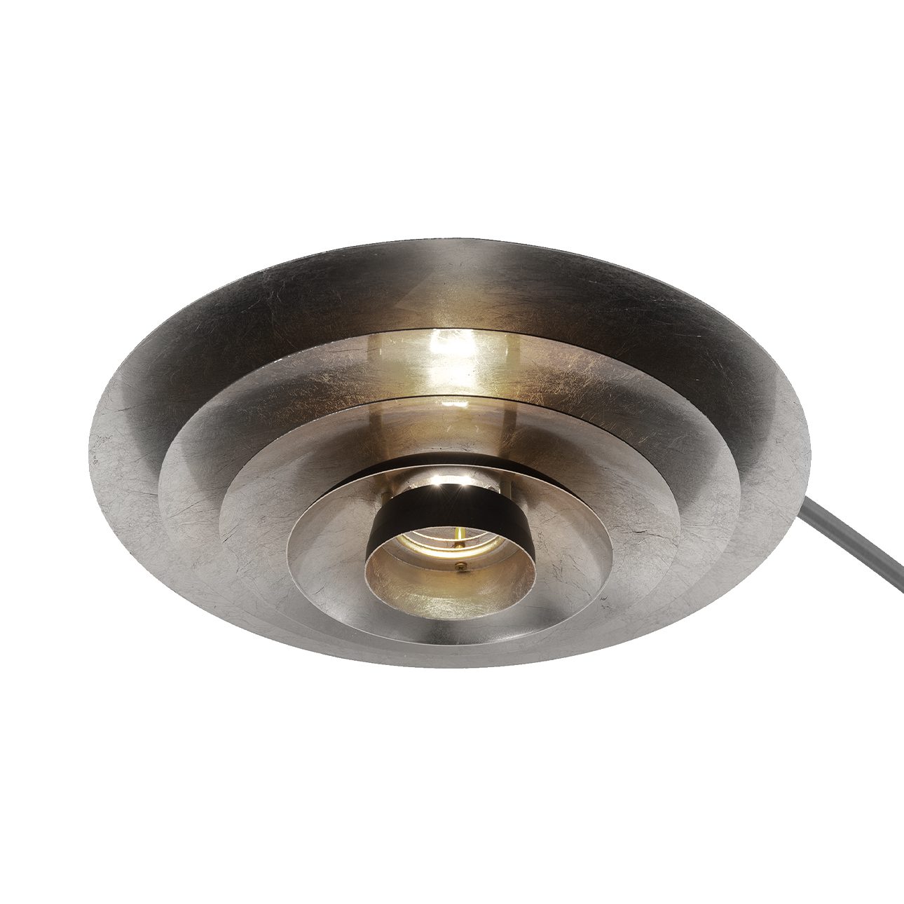 Rancho Mirage One Light Arc Floor Lamp in Nickel Black Silver