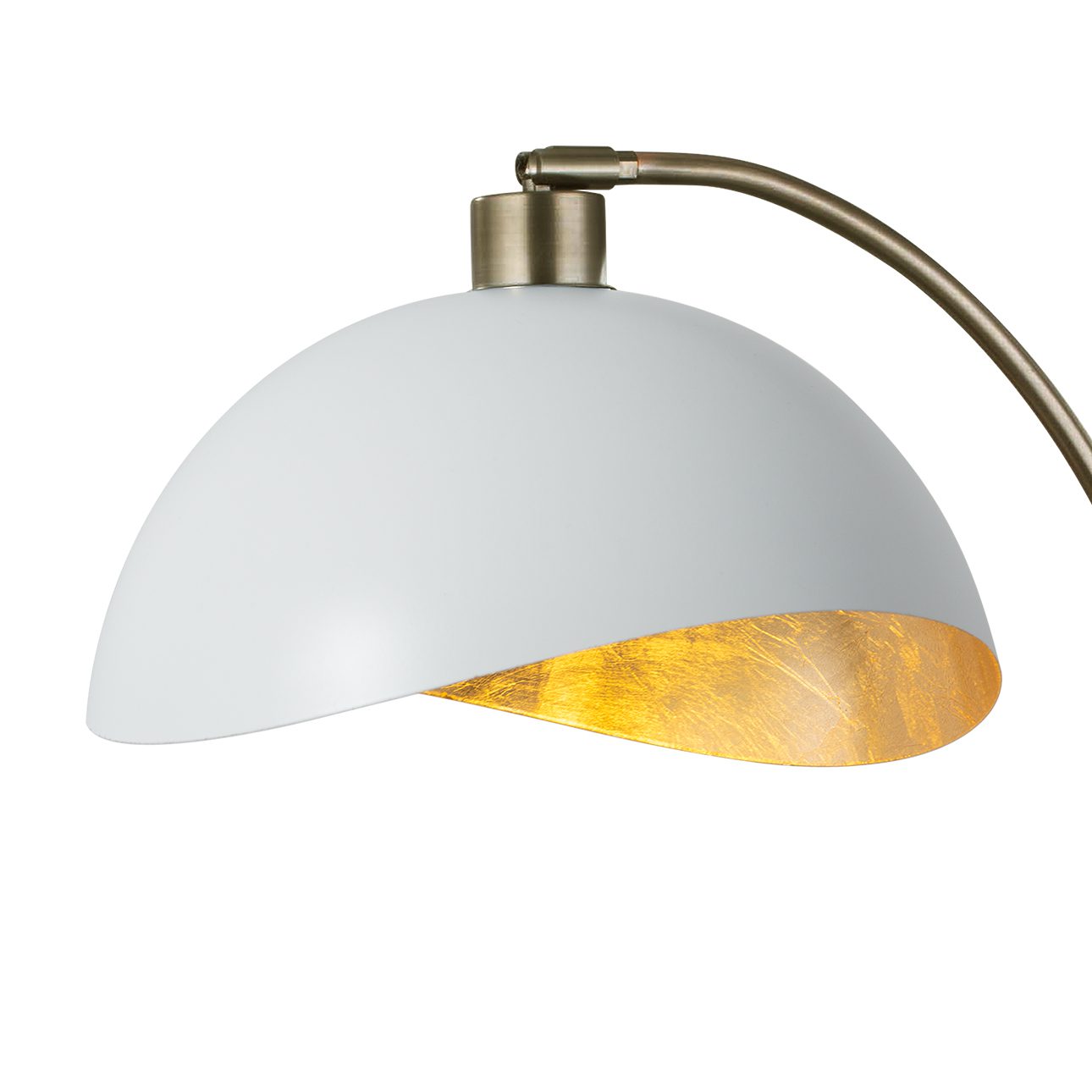 Luna Bella Table Lamp in Brass White Gold Finish