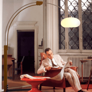 Melmar Chairside Arc Floor Lamp