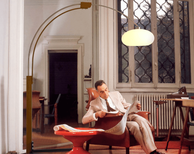 Melmar Chairside Arc Floor Lamp