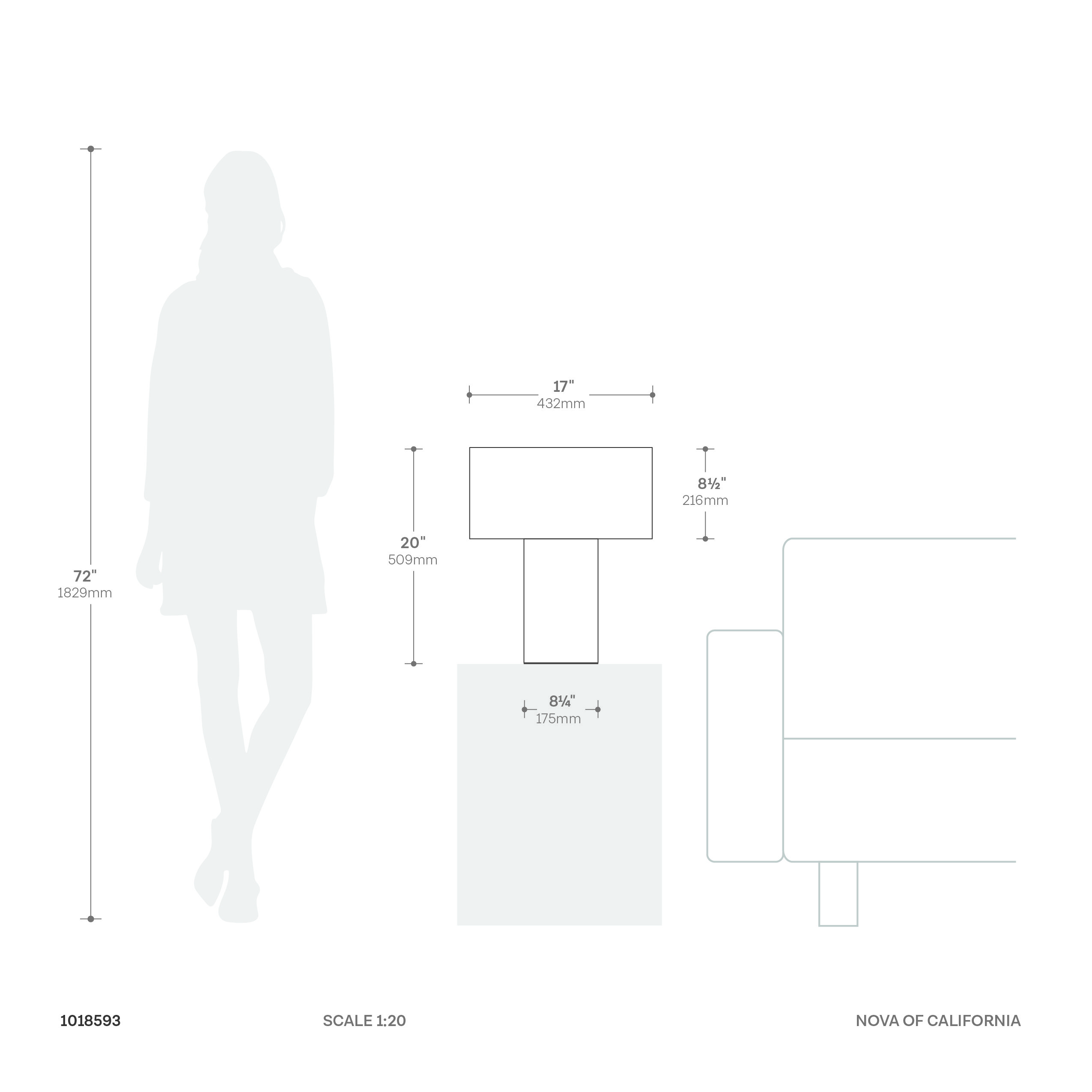 Moonlight Table Lamp - Woven Burlap Shade