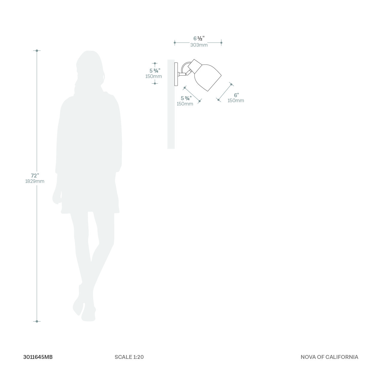 Petaluma Porcelain Wall Sconce with Brass Detail