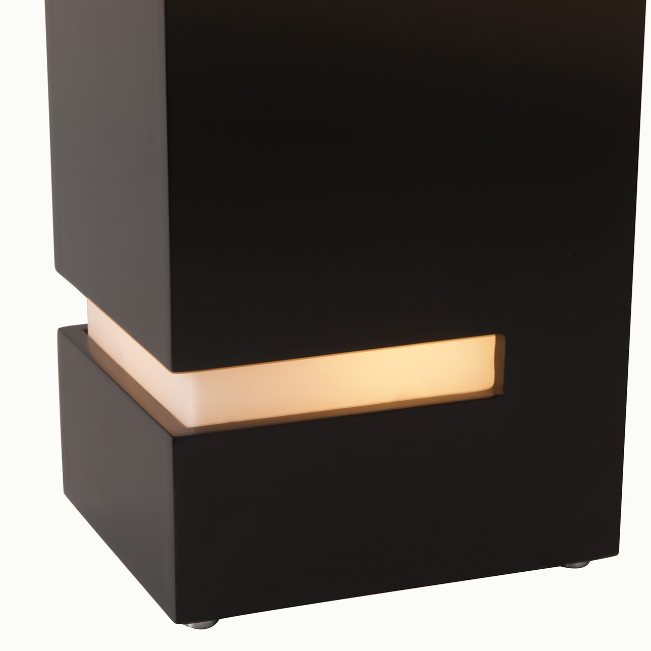 Zen Standing Table Lamp with Night Light in Dark Brown Brass