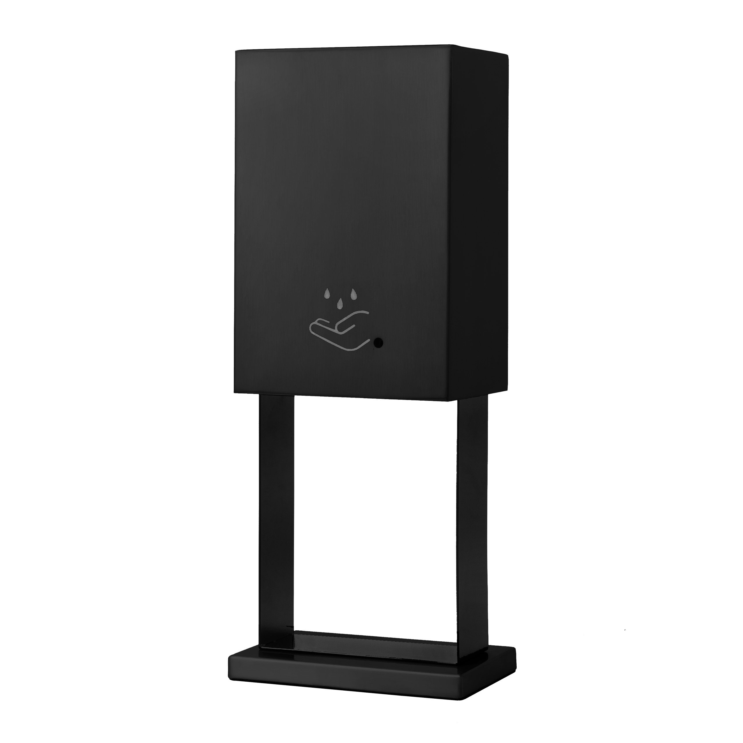 Luxe Tabletop Hand Sanitizer Dispenser in Black with Touch Free Use