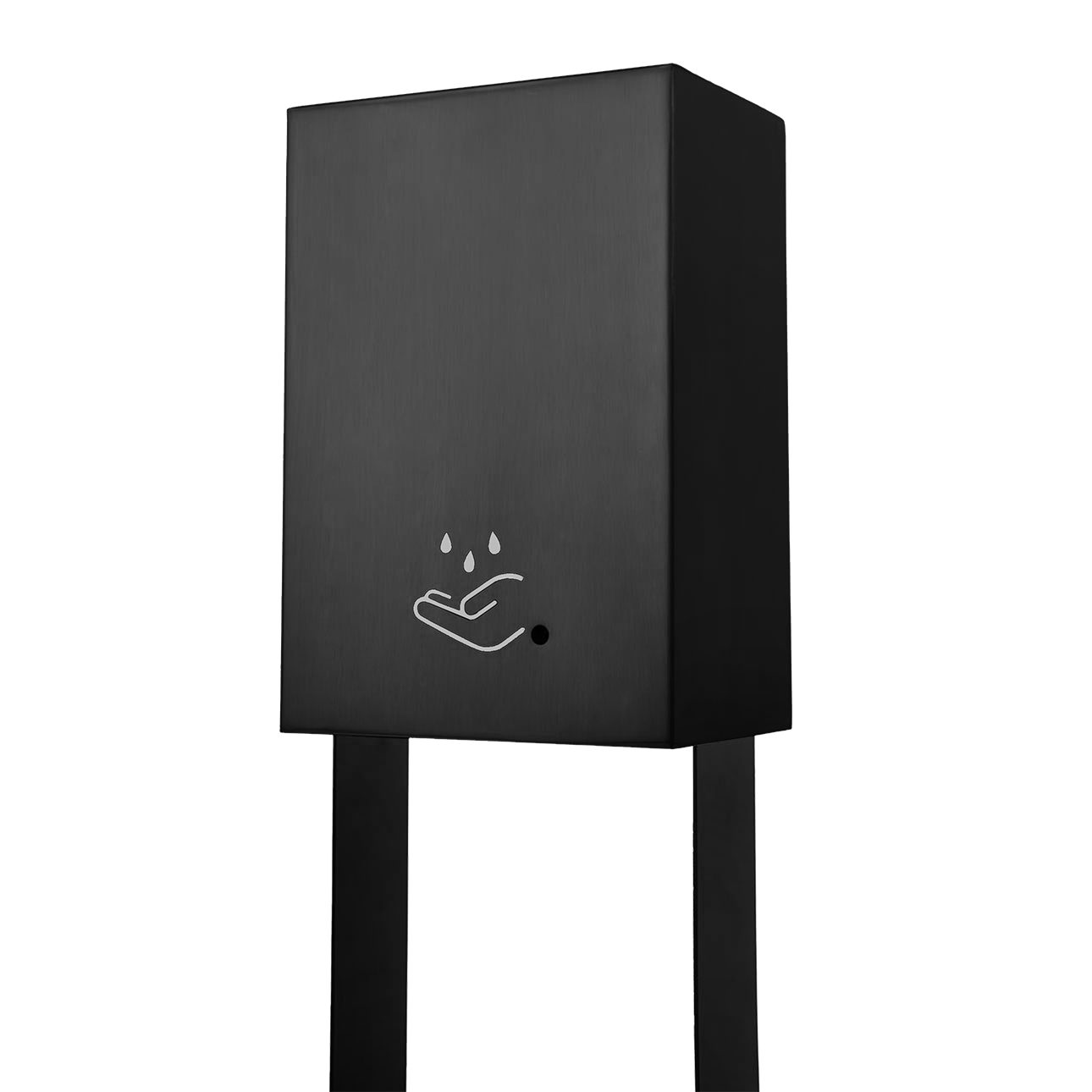 Luxe Tabletop Hand Sanitizer Dispenser in Black with Touch Free Use