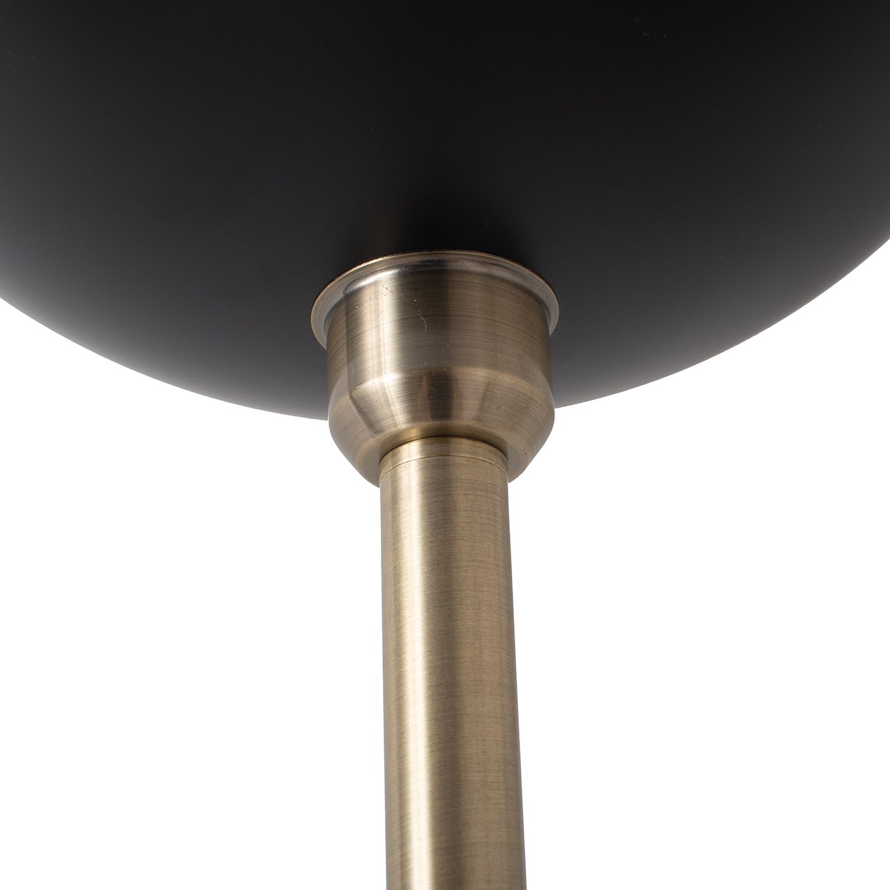 Luna Bella Brass Torchiere Floor Lamp in Black Gold Finish