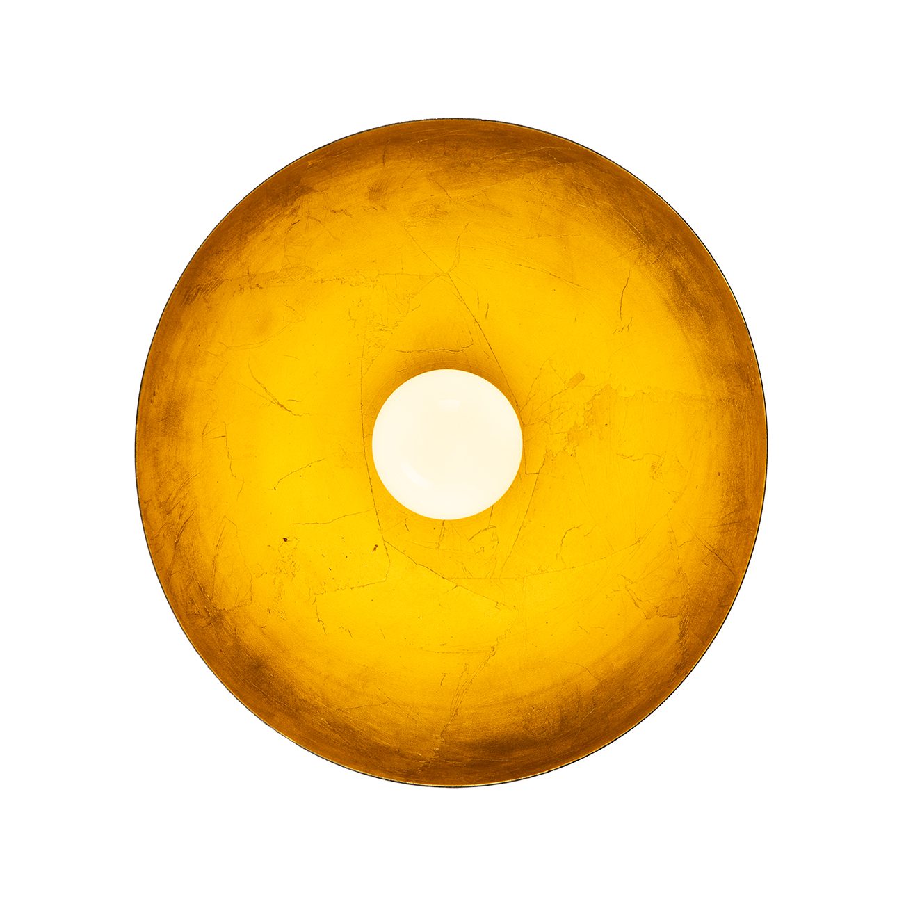 Luna Bella Flush Mount Ceiling Light - Brass/Matte Black/Gold Leaf