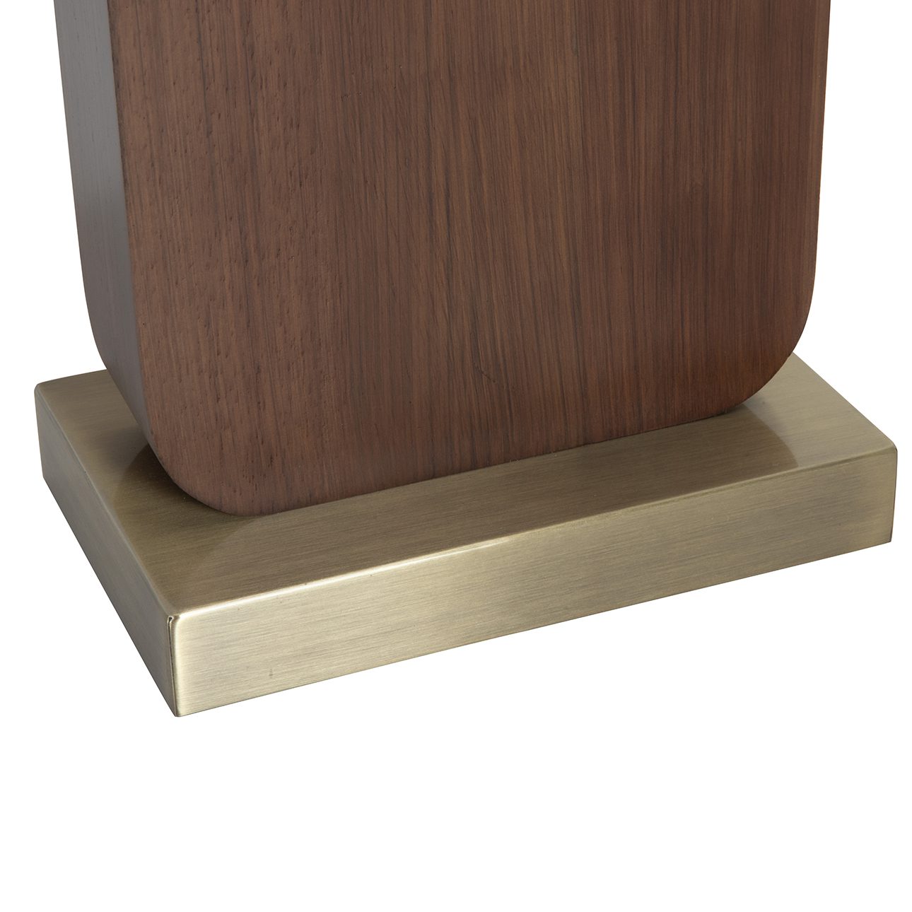 Laurel Table Lamp in Dark Walnut with Warm Glow