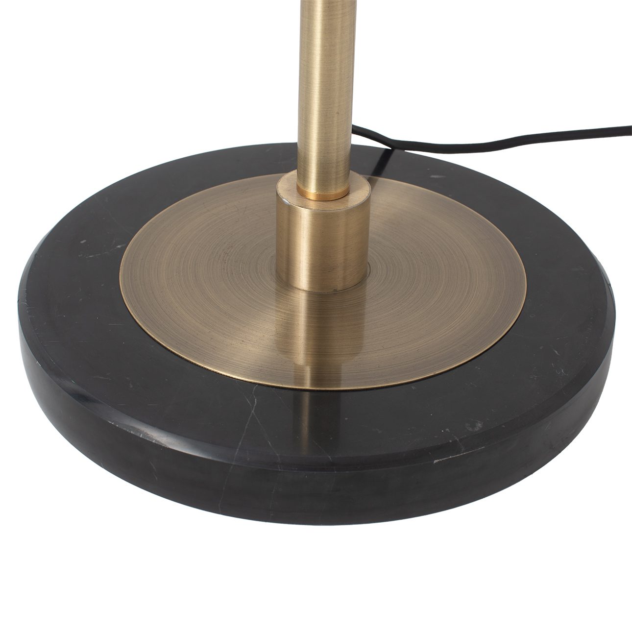 Luna Bella Brass Torchiere Floor Lamp in Black Gold Finish