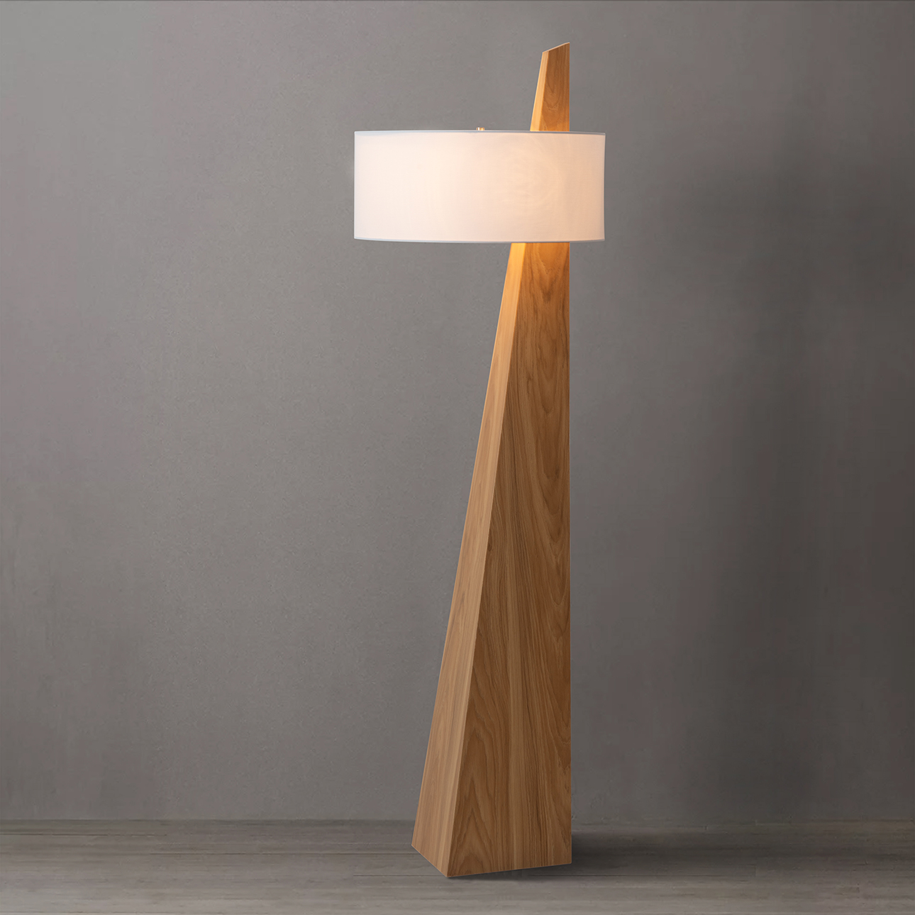Obelisk Floor Lamp - Natural Ash