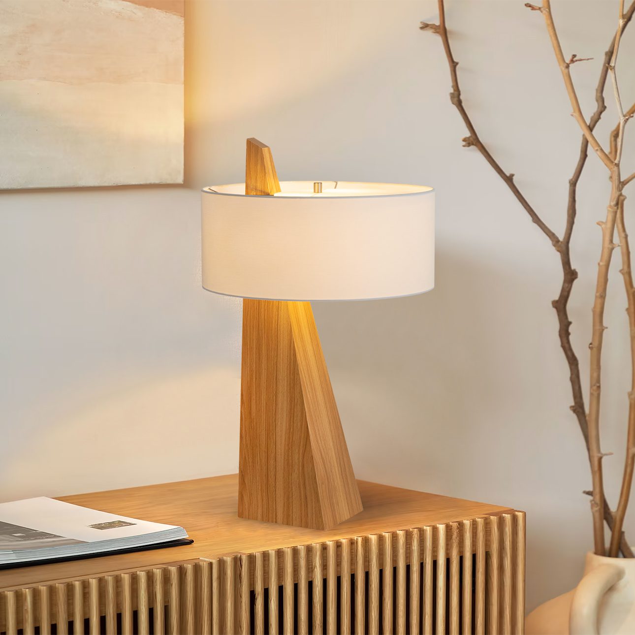 Obelisk Table Lamp - Natural
