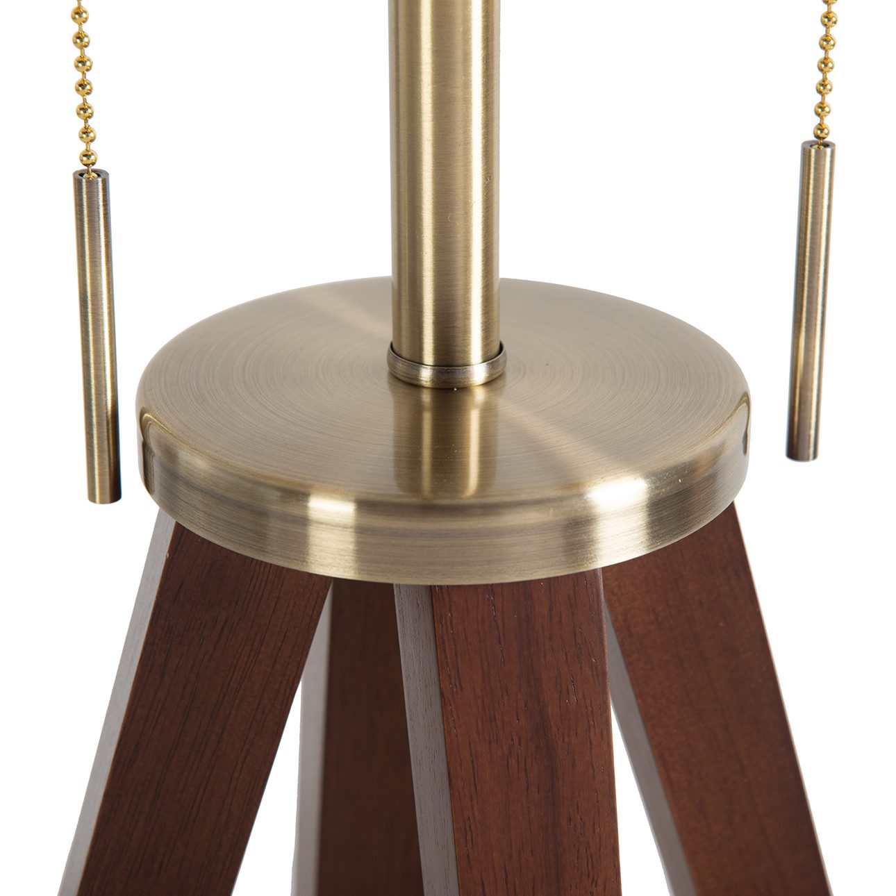 Quattro Floor Lamp - Dark Walnut