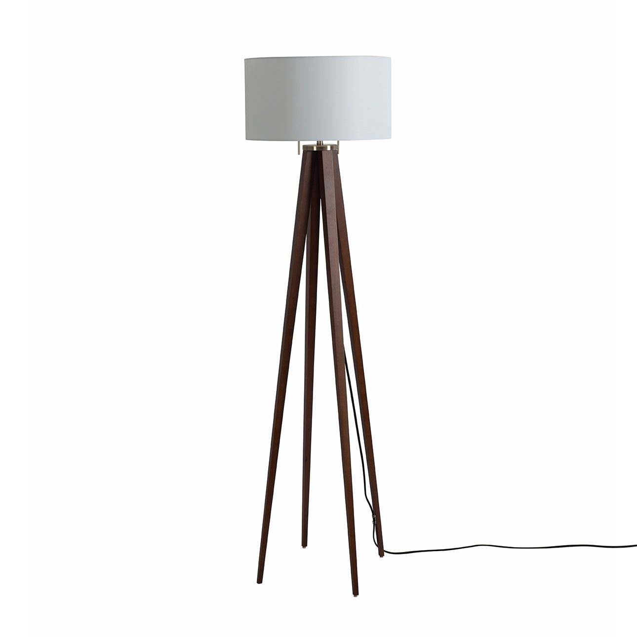 Quattro Floor Lamp - Dark Walnut