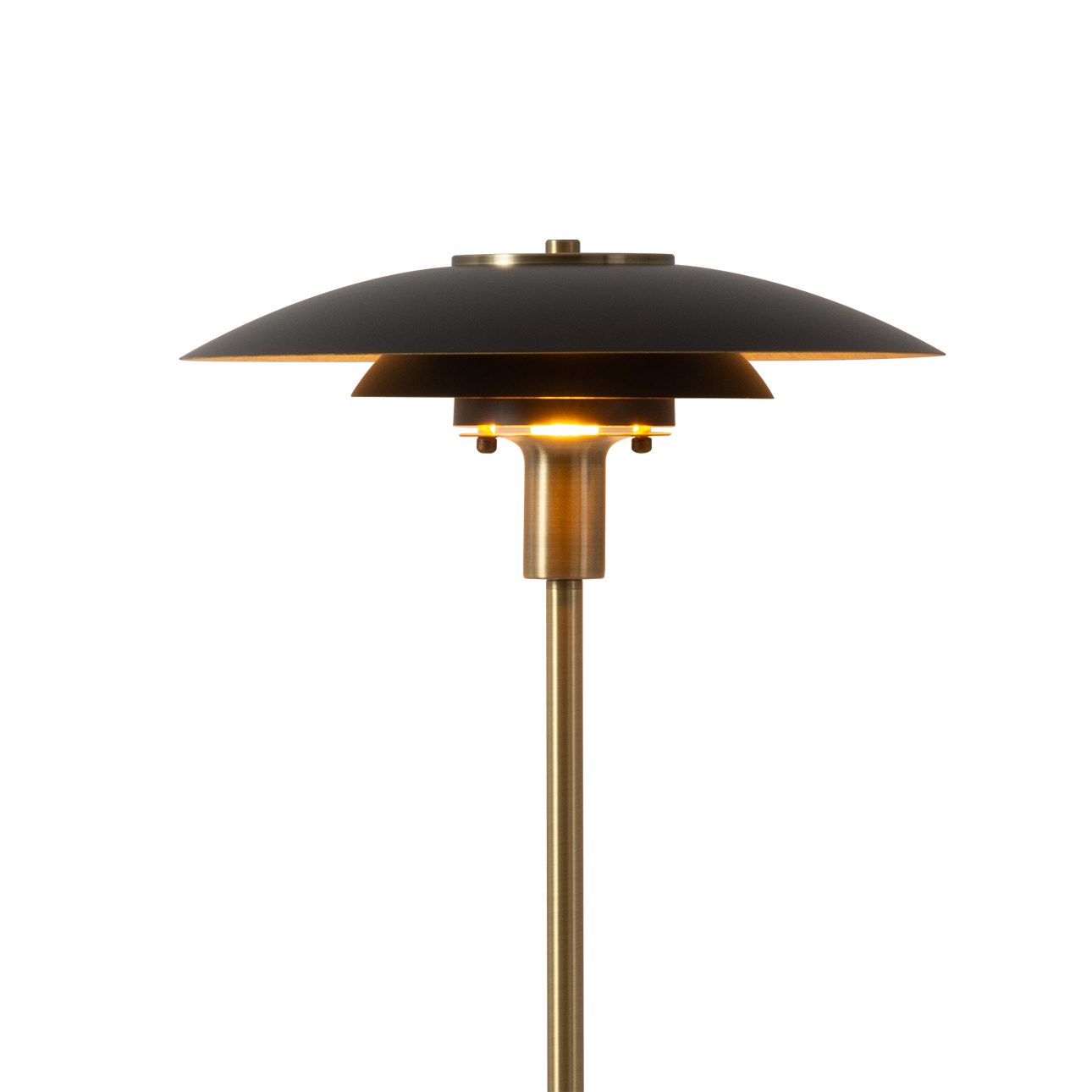 Rancho Mirage Floor Lamp in Black Gold Brass