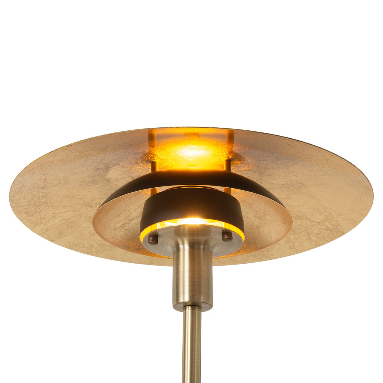 Rancho Mirage Floor Lamp in Black Gold Brass