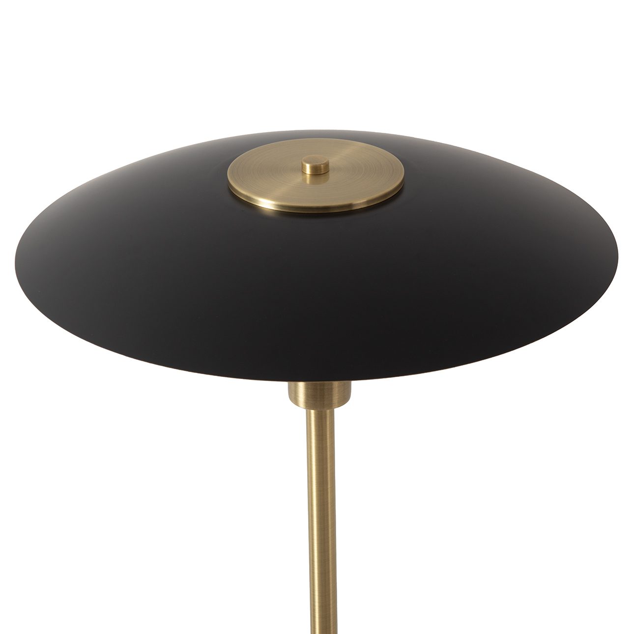 Rancho Mirage Floor Lamp in Black Gold Brass