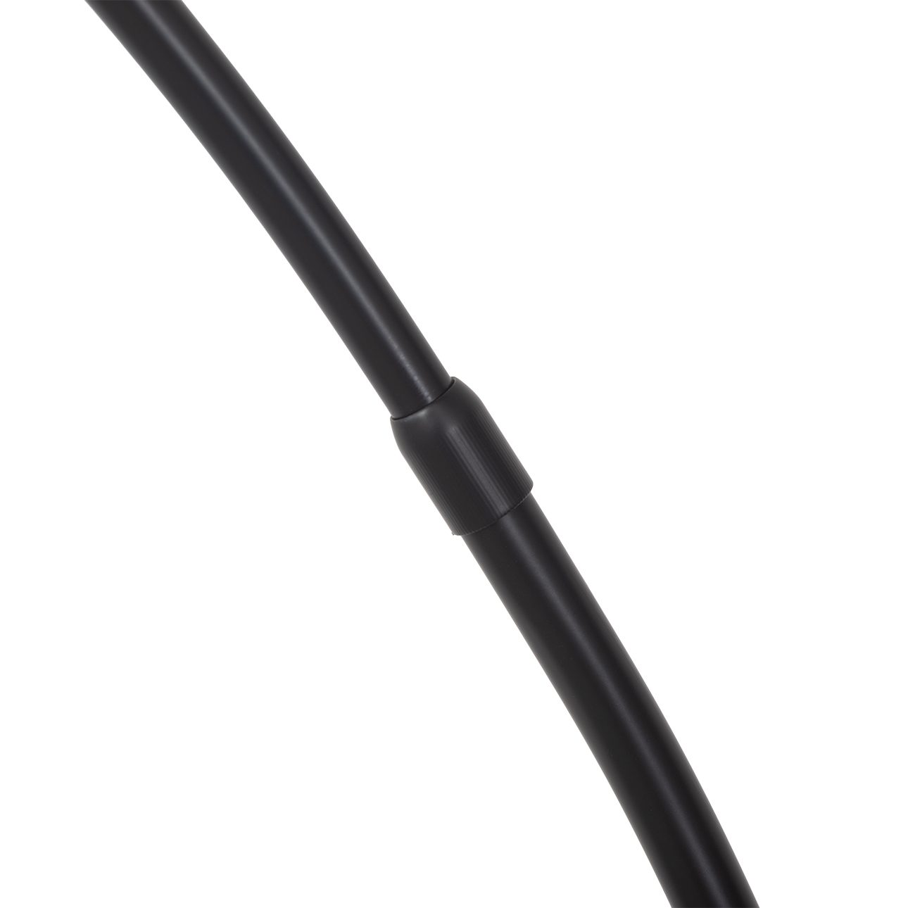 Redondo One Light LED Arc Floor Lamp in Black and Brass