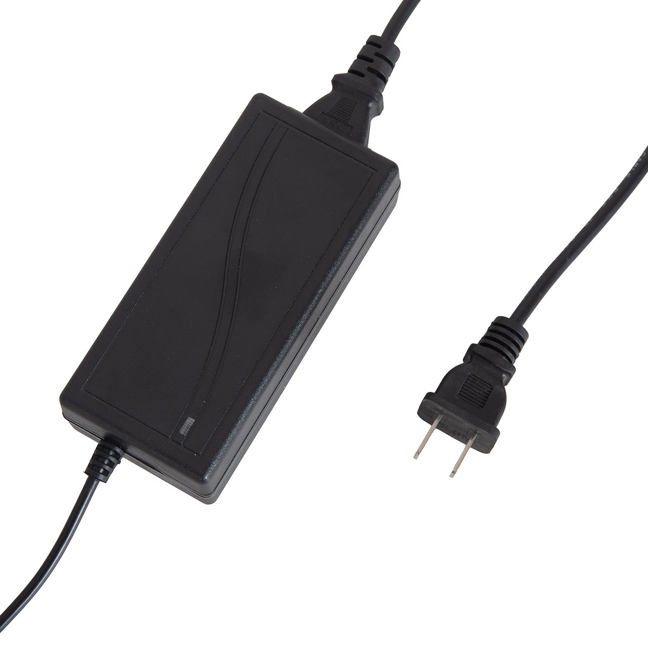 Redondo One Light LED Arc Floor Lamp in Black and Brass