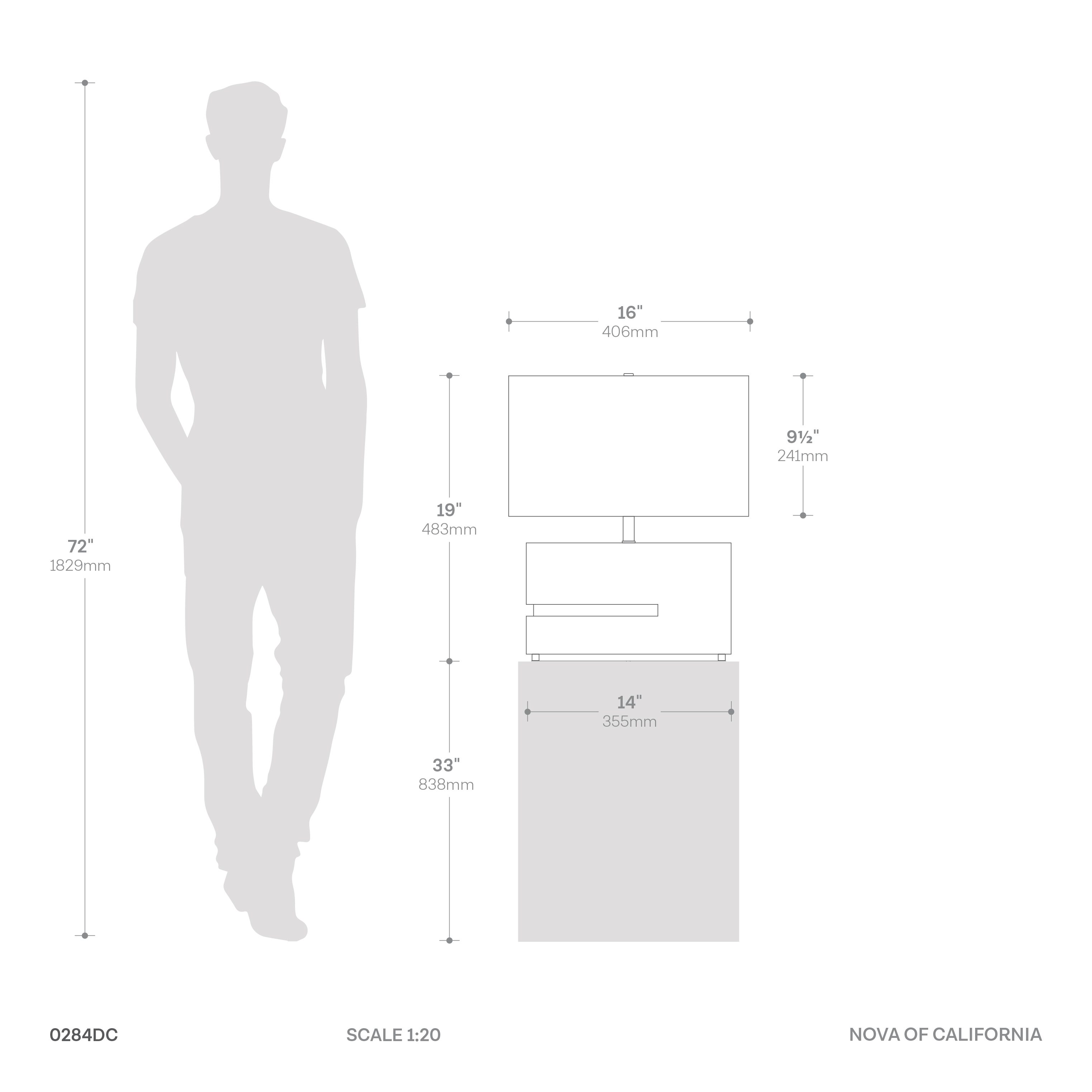 Zen Reclining Table Lamp in Gilded Ebony and Brass with Night Light