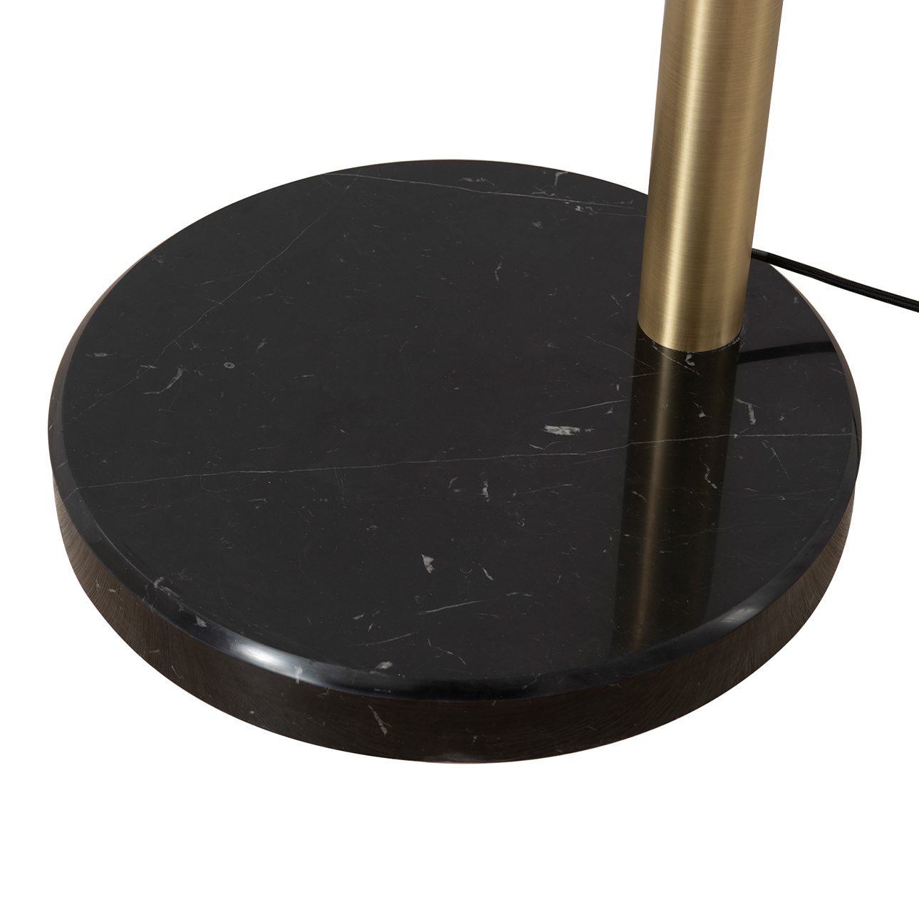 Rancho Mirage Three Light Arc Floor Lamp in Black and Brass