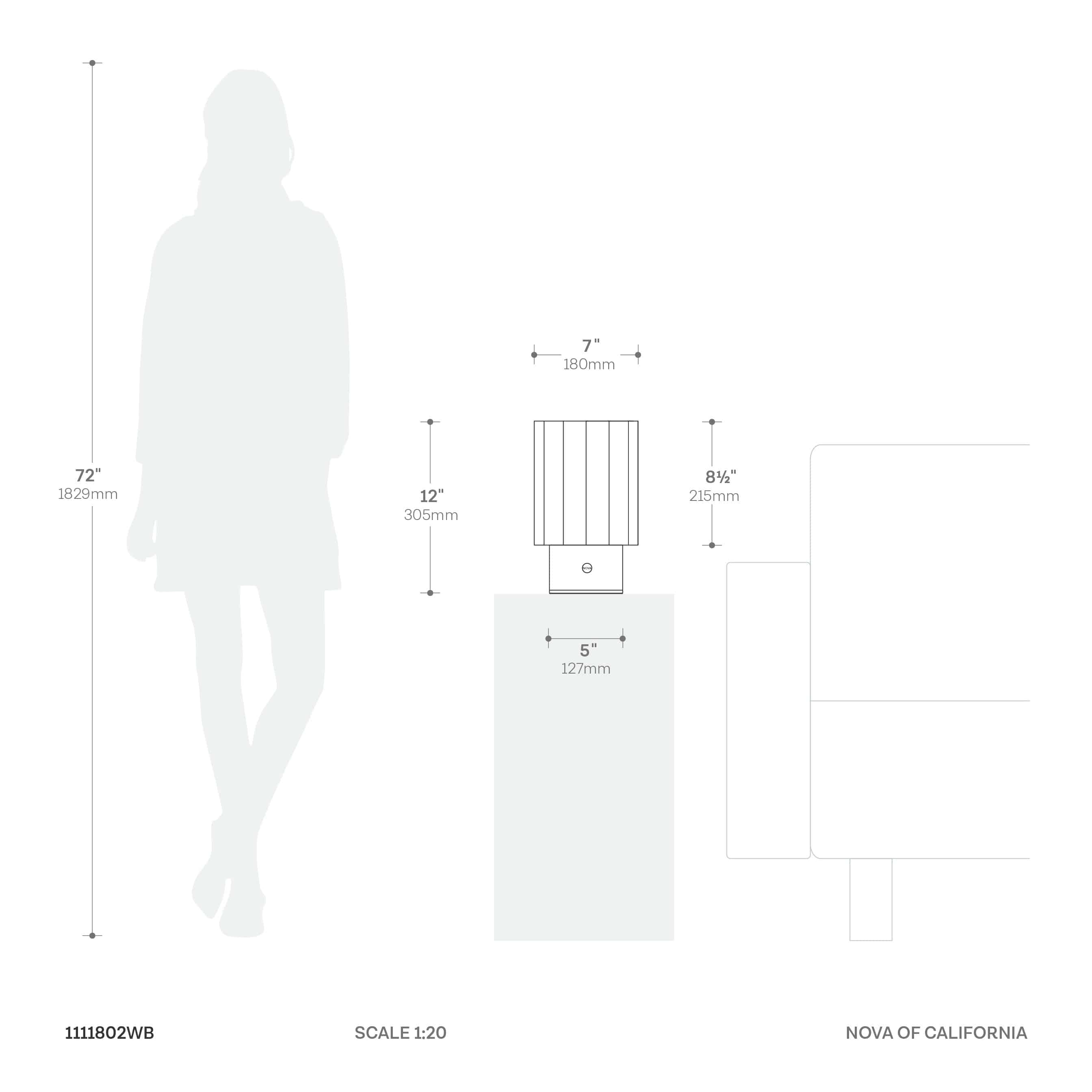 Scalloped Accent Table Lamp - Walnut, Weathered Brass, White Linen, Diffuser, Dimmer