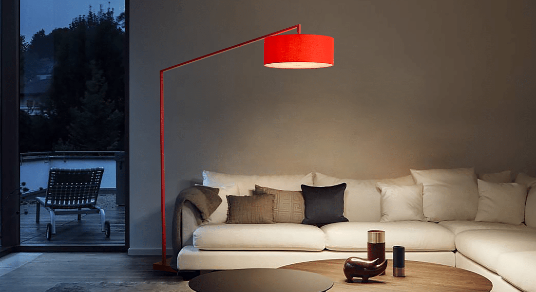 rc reading lamps work well for task lighting, while shaded arc lamps provide ambient coverage.