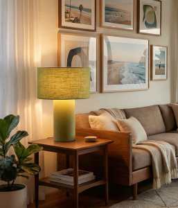 Moonlight Table Lamp - Avocado Shade